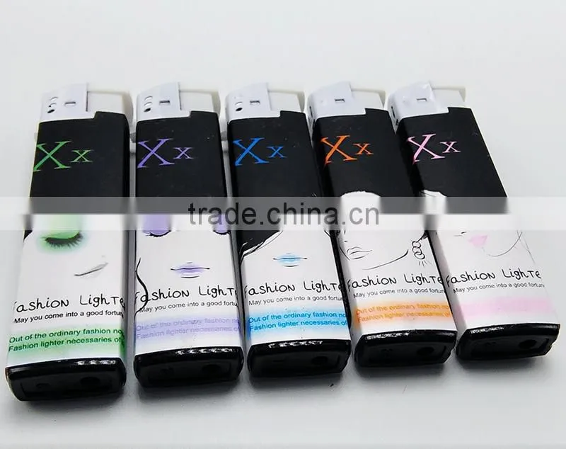 Stickers wrapped lighter cheap custom ciagr lighter