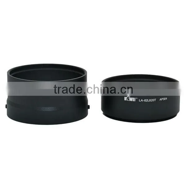 Kiwifot Lens adapter tube LA-62L820T provides 62mm filter mount for adding lens accessories to NIKON COOLPIX L820 Digital Camera