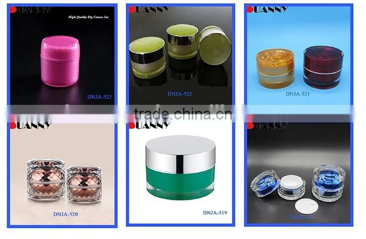 Wholesale Glass Jars Lids ,Wholesale Cosmetic Glass Jar Clear 50G With Plated-Colored Cap