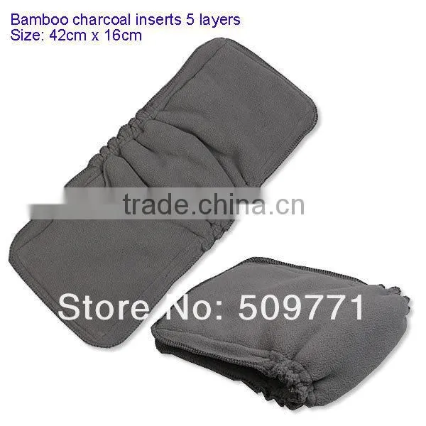 5Layer Charcoal Bamboo Insert Urine Mat Changing Liner For Pocket Baby Cloth Diaper