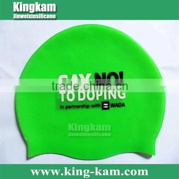 Personalized silicone bathing cap