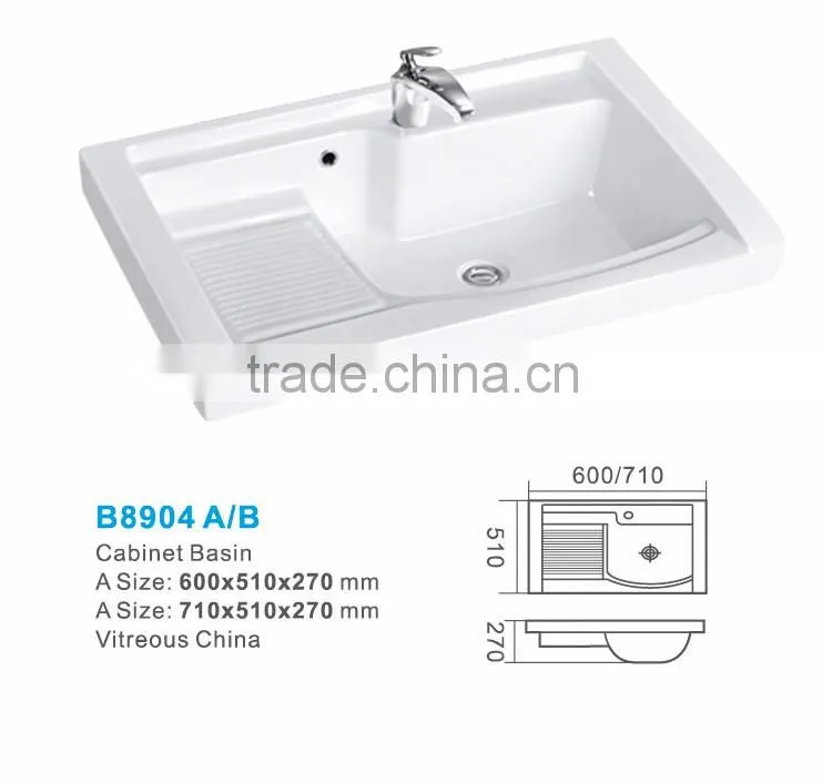 ceramic bathroom cabinet basin_sanitary wares sink_hand wash basin sink_counter top basin