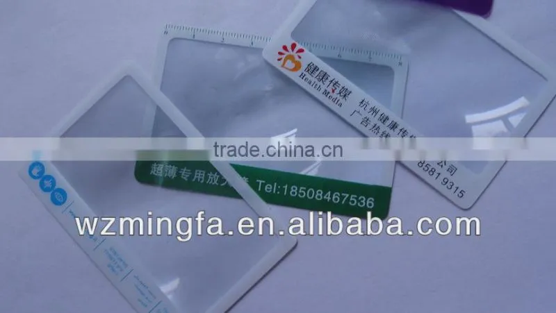 plastic magnifier lens , magnifier card