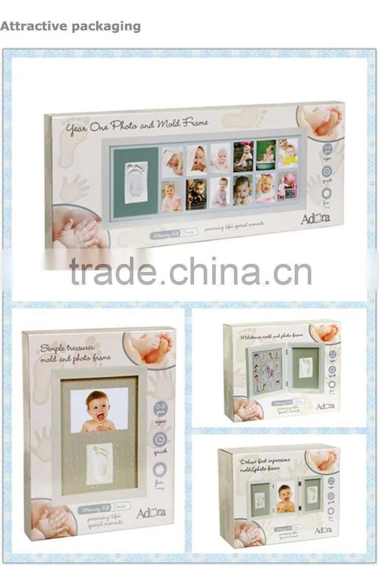 Wholesale personalised baby gifts baby foot casting kit