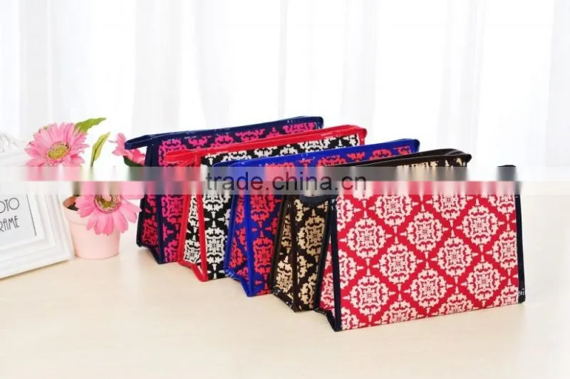 China makeup bags with compartments vintage cosmetic bag