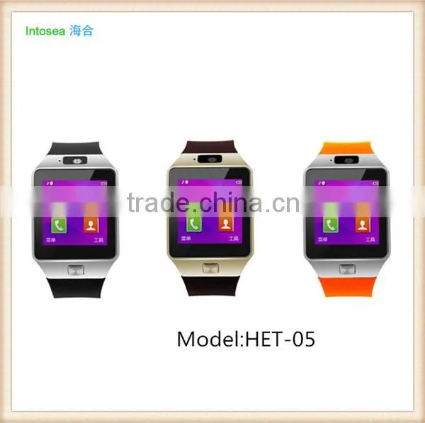 Sim,TF card support factory price android 4.4 smart watch with NFC function