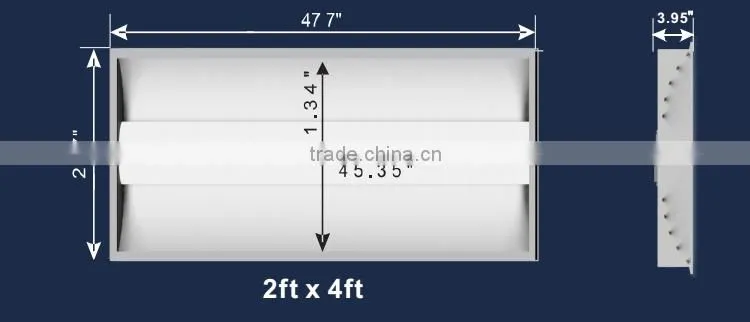 UL approved 32W 600x600mm commercial led troffer 7 years warranty
