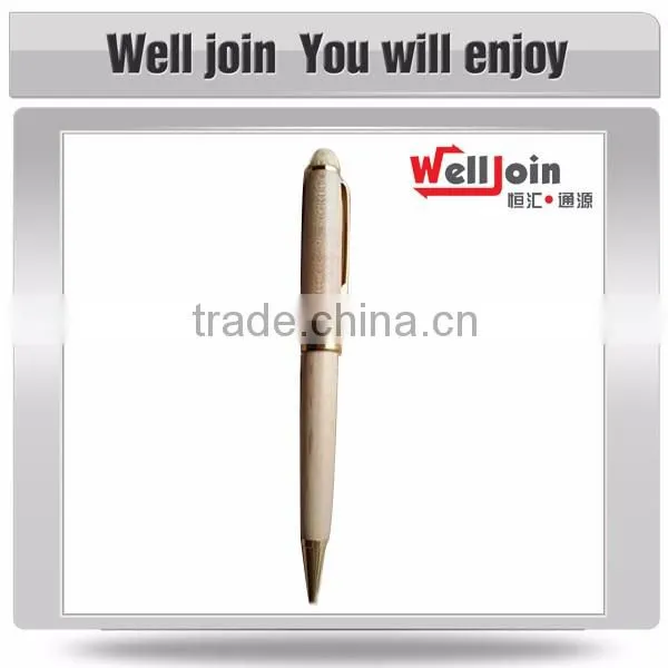 Customized Logo Print Promotional Natural wooden pen