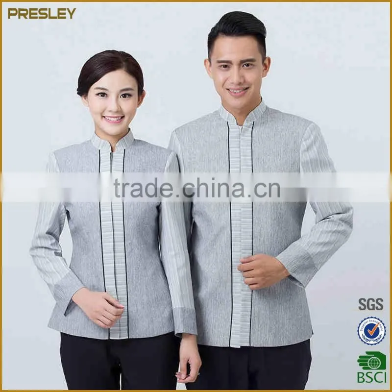 Presley oem Hotel Restaurant Workwear Cateteria Reception Guest Room Uniform