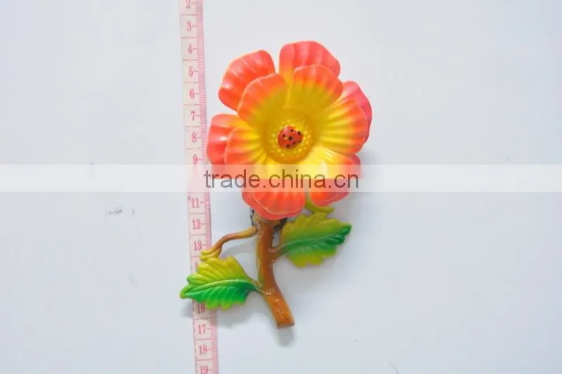 5 inch Plastic Morning Glory Wedding Decoration Artificial Flower Freezer Magnet