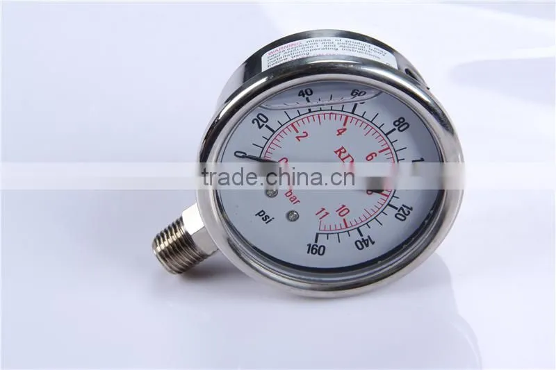 New Design Durable Light Weight Easy To Read Clear Led Double Needle Pressure Gauges
