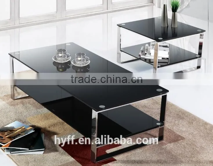 metal coffee table,glass top coffee table,mirrored coffee table DJ003-1