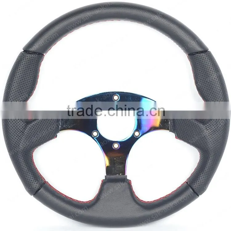 13 inch genuine leather neochrome for racing car