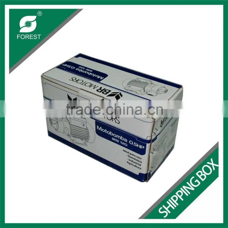 CUSTOMIZED MADE SHIPPING BOX FOR AUTO PARTS TOP FULL OVER LAP WITH CRUSH BOTTOM SHIPPING BOX