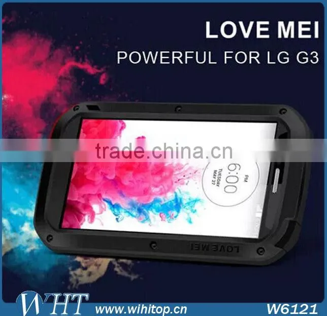 LOVE MEI Waterproof Case for LG G3 Vertical Version, for LG G3 Hybrid Case