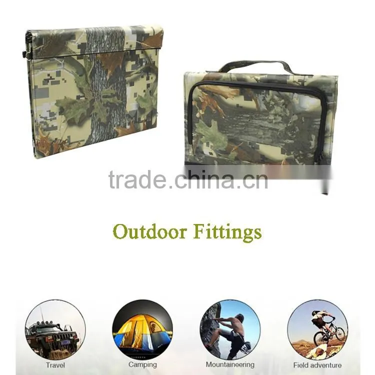 New product 2016 move power solar charger/14w folding soalr panel /flexible solar charger bag