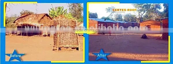 PPGI Roof and step tile making machine
