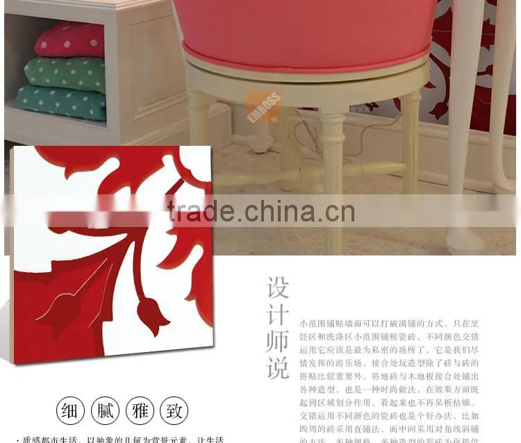 200*200mm red color moroccan decorative wall tile non-slip kitchen floor tile