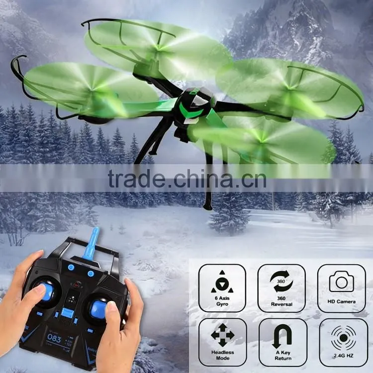 2.4GHz 4CH 6-Axis Gyro RC Aircraft Quadcopter Drone with 0.3MP Camera#SV029028