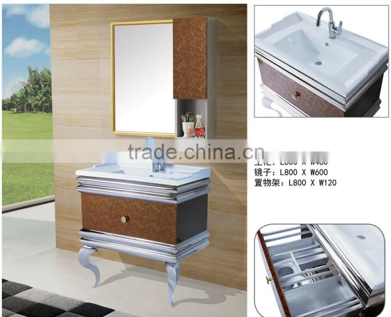 wholesales 304 stainless steel bathroom vanity J8101