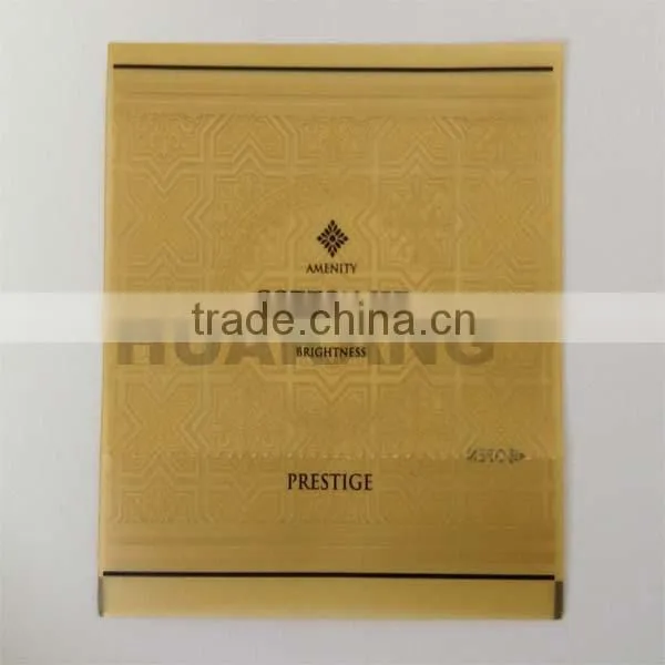 Cotton set packaging sachet with Virtual tangent