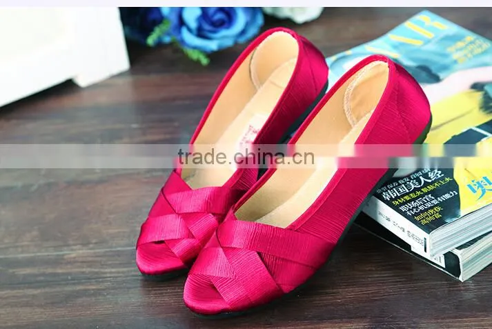 Cloth shoes women's shoes summer shallow mouth flat braid casual shoes comfortable soft bottom breathable flat walking shoes