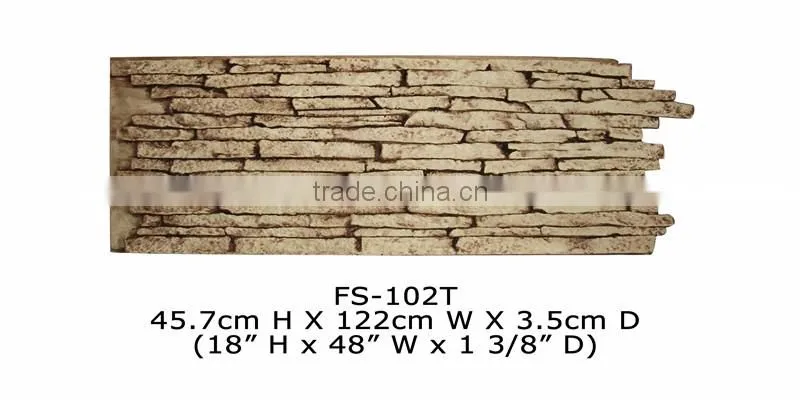 Good price high quality beautiful decorative polyurethane stone panel