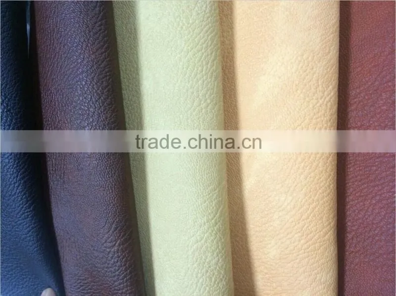 Brwon PVC Fabric For Car Seat , Artificial Leather For Cars