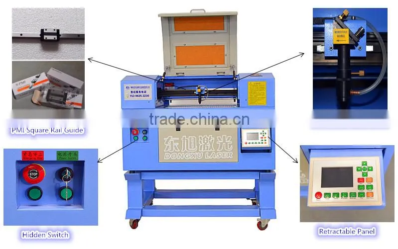 600*400mm small scale low cost co2 laser machine price