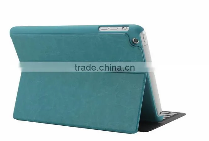 Ultra-thin Bluetooth Keyboard with Leather Cover Case for iPad Mini