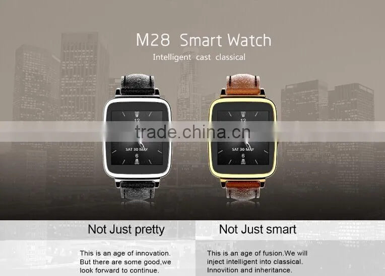 2015 new arrivel BTW-M28 bluetooth smart watch with heart rate monitor