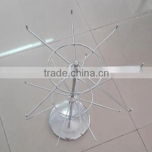 Two Layers Accessories Hanging Stand Jewelry Display Rack