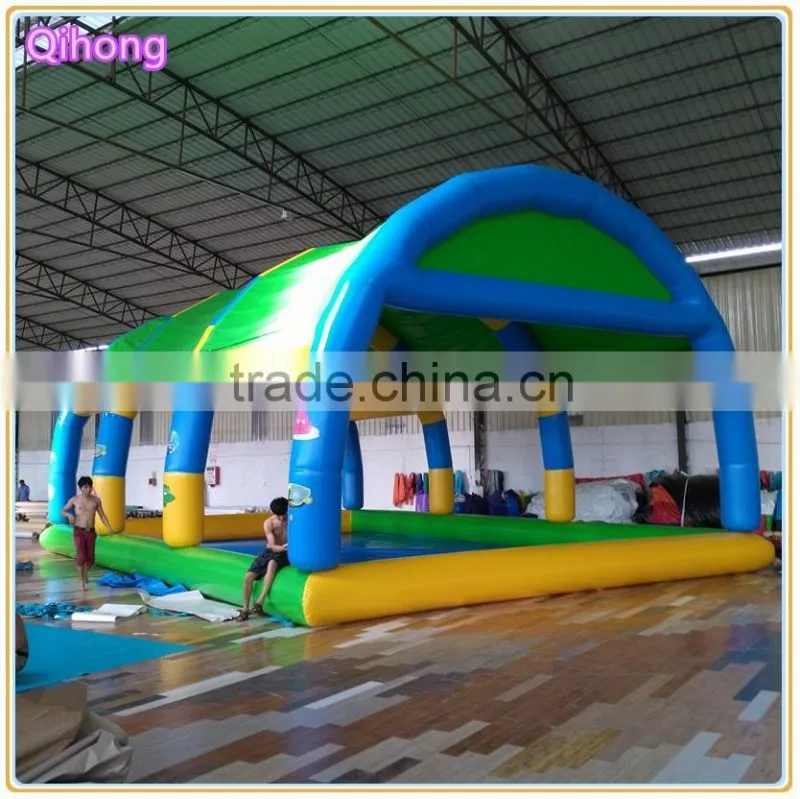 New design inflatable swimming pool with tent cover, water pool inflatables, inflatable pool for family