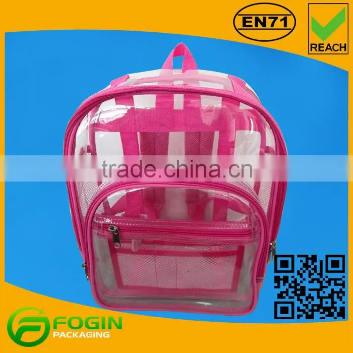 pvc clear mini backpack
