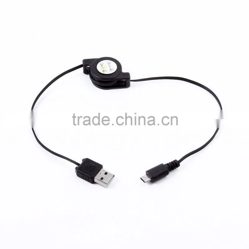 New Retractable Micro USB 2.0 Data Syn Transfer Charging Charger Cables