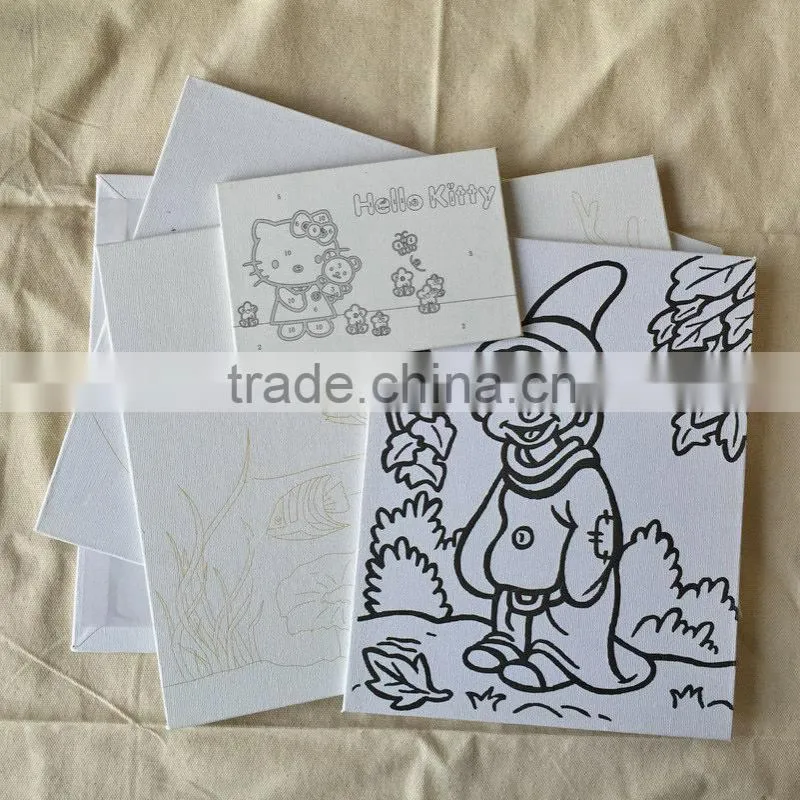 Ink-line printed Stretched Canvas