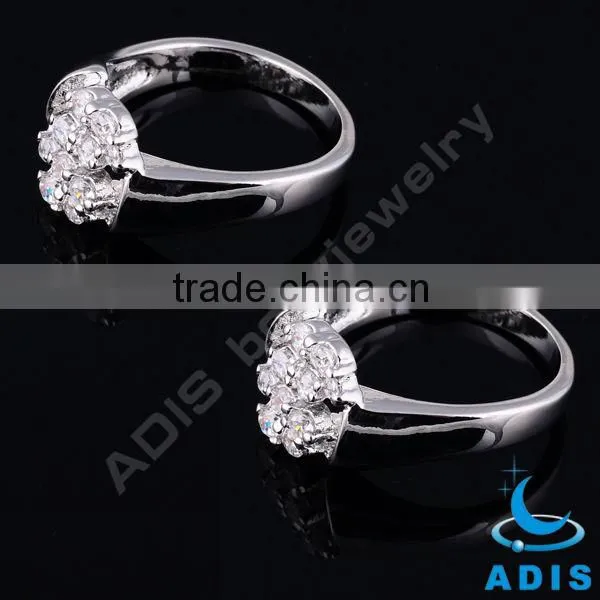 Fashion Jewelry Big White Zircon Engagement Ring Ladies' Finger Ring