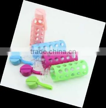PP lid salfty glass water bottle with silicone sleeve
