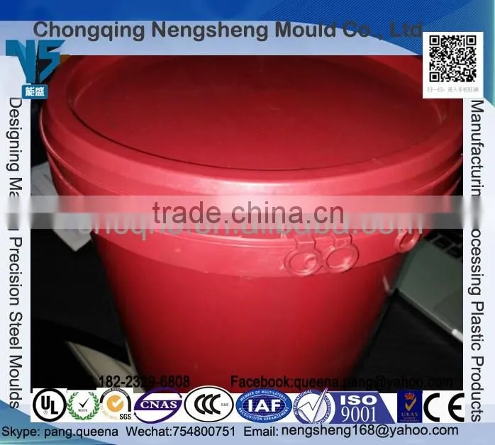 Factory Direct supply 10l Plastic PP material factory direct supply oil paint 10L buckets with lid and handle
