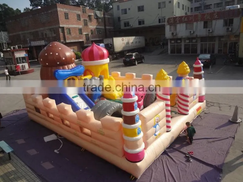 2015 hot kids inflatable mickey and minnie castle bouncer