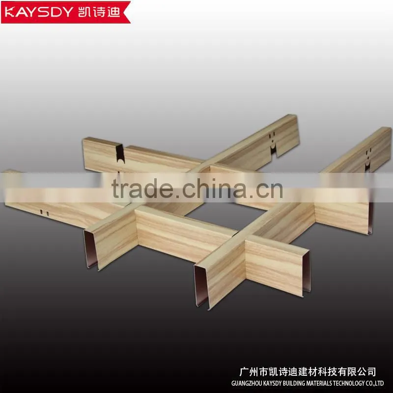 white color metal building materials of grid ceilings