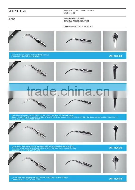 High Quality dental ultrasonic scaler unit manufacture