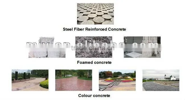 Hydraulic concrete mixers in concrete batching plant