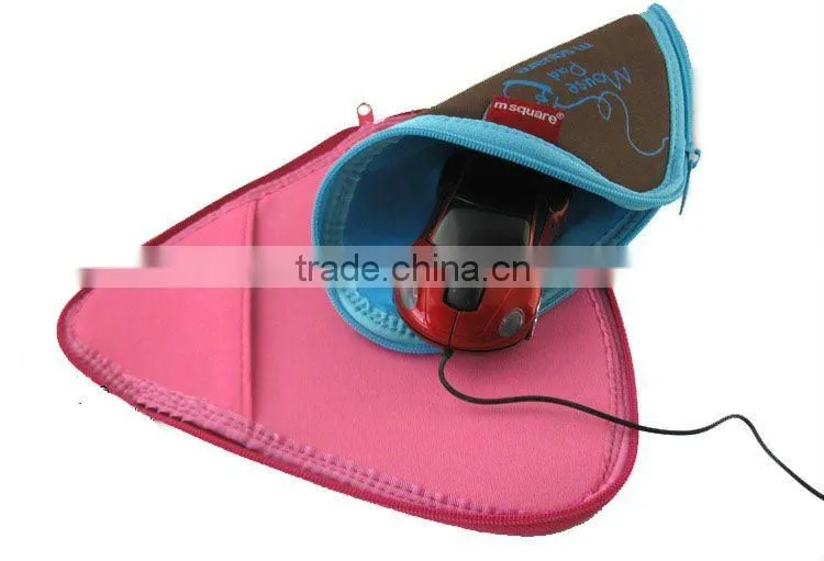 2016 Triangle Promotional Neoprene Mouse Pad Bags