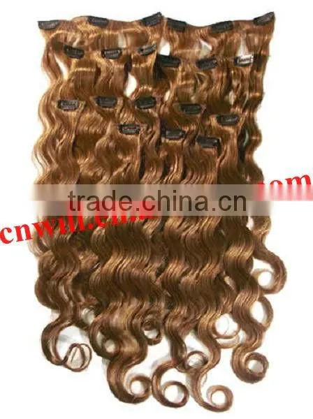 180g remy clip in hair extension human hair extension clip in