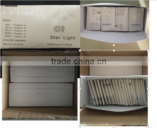 extremly shine low defect good quality ss20 tanzantite color dmc hot fix stone