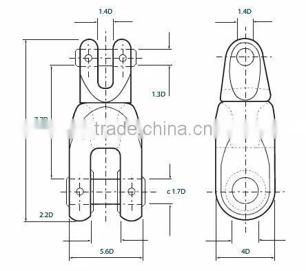 Ship Marine Swivel Shackle for Anchor Chain