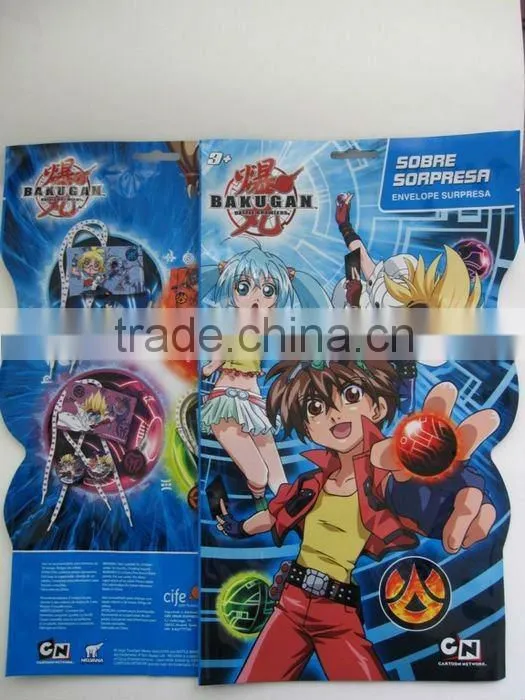 Plastic colorful toy packing bag/toy bag