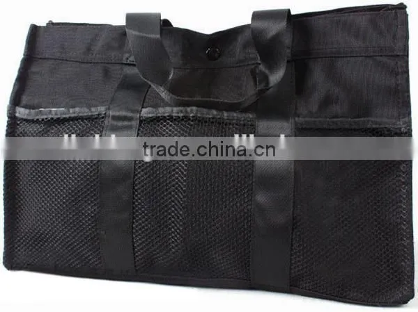 promotional beach bags,mesh beach tote bag with outside pockets