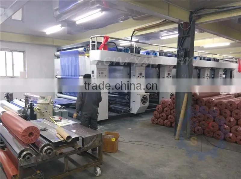Gravure printing type thick pvc shower curtain printing machine